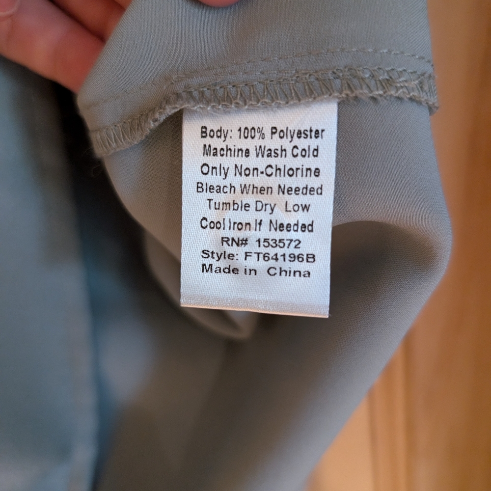 Bohme Oversized Button Down Blouse - Sage - image 4